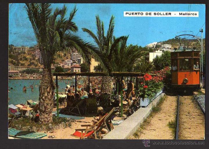Postales: Puerto de Soller . Mallorca .Circulada 1974 - Foto 1
