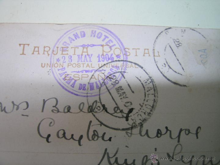 Postales: Antigua postal Mallorca circulada 1904 - Foto 2