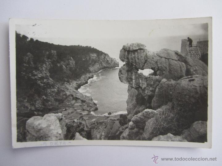 Postales: Fotograf&iacute;a de Mallorca utilizada como postal. Cala Deya. Circulada. - Foto 1