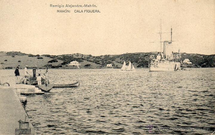 Postales: mah&oacute;n. cala figuera. remigio alejandre - Foto 1