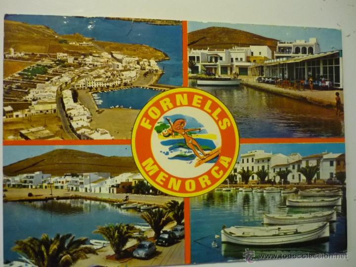 Postales: postal fornell -menorca  varias vistas.- escrita