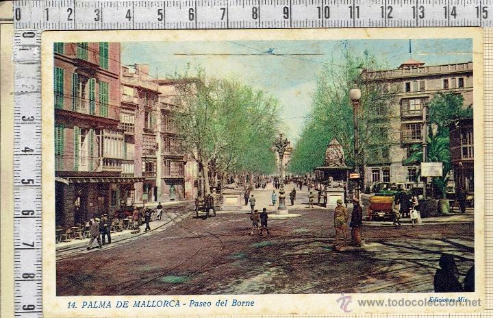 Postales: POSTAL PASEO DEL BORNE MALLORCA 1942 - Foto 1
