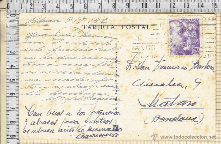 Postales: POSTAL PASEO DEL BORNE MALLORCA 1942 - Foto 2