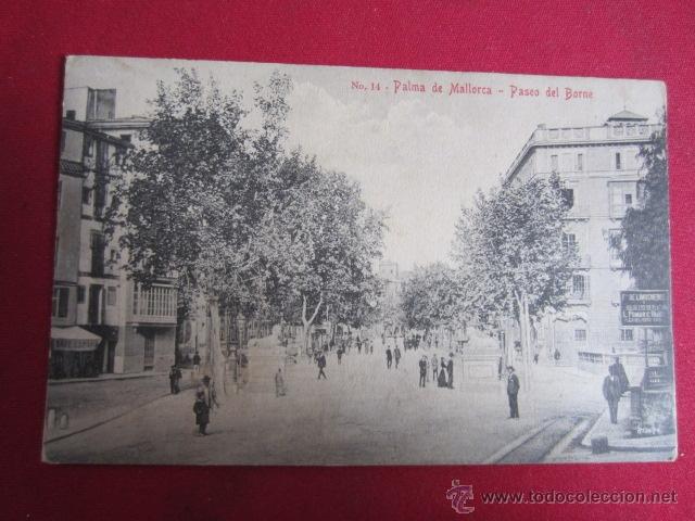 Postales: MALLORCA -PALMA - PASEO DEL BORNE - Foto 1