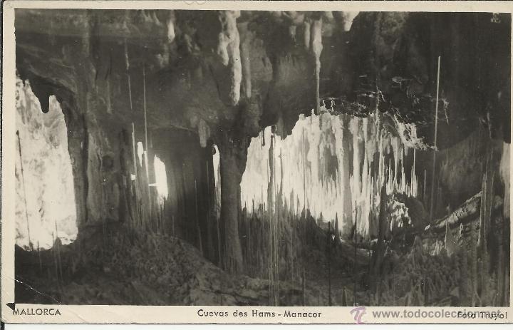 Postales: MALLORCA CUEVAS DE MANACOR ESCRITA - Foto 1