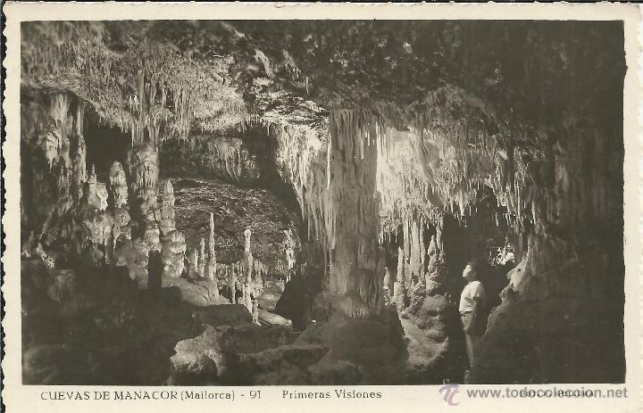 Postales: MALLORCA CUEVAS DE MANACOR ESCRITA - Foto 1
