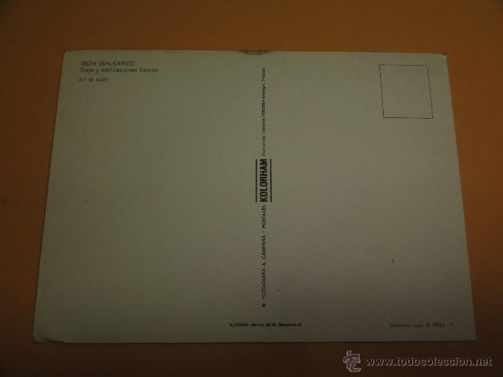 Postales: POSTAL IBIZA. TRAJE Y EDIFICACIONES TIPICOS - Foto 2