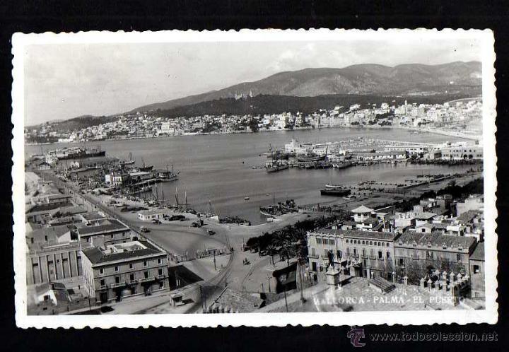 Postales: Mallorca. El puerto. Circulada  1952. - Foto 1