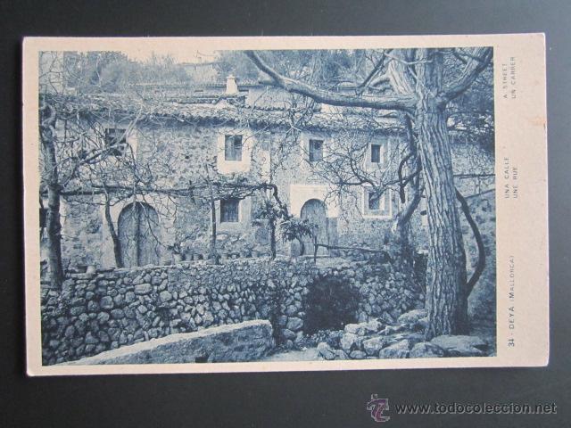 Postales: Postal Mallorca. Dey&aacute;. Una calle. - Foto 1