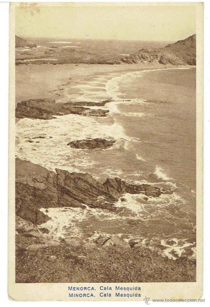 Postales: POSTAL DE MENORCA, CALA MESQUIDA - Foto 1