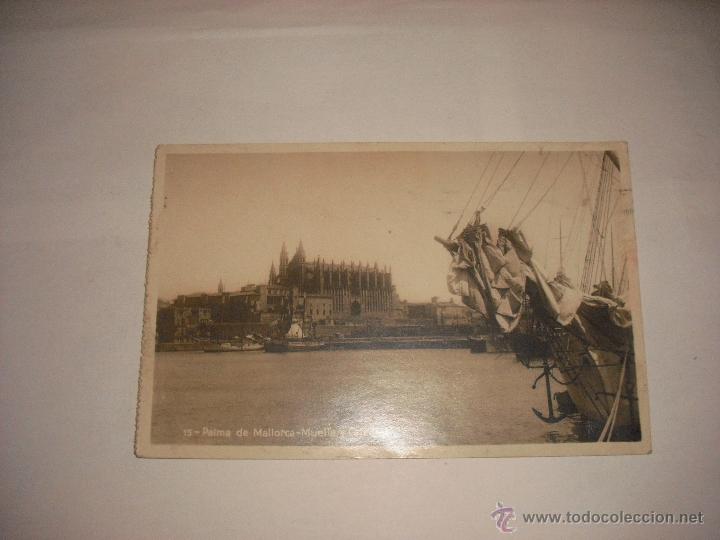 Postales: PALMA DE MALLORCA .MUELLE Y CATEDRAL - Foto 1