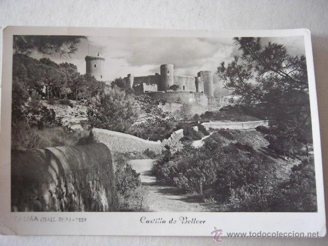 Postales: PALMA.  CASTILLO DE BELLVER.  ZERKOWITZ.  CIRCULADA. - Foto 1