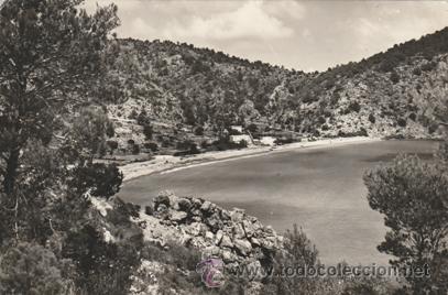 Cartoline: SAN VICENTE - PLAYA Y CALA - N&ordm; 192 - ED. VI&Ntilde;ETS - A&Ntilde;OS 50 - ESCRITA  -