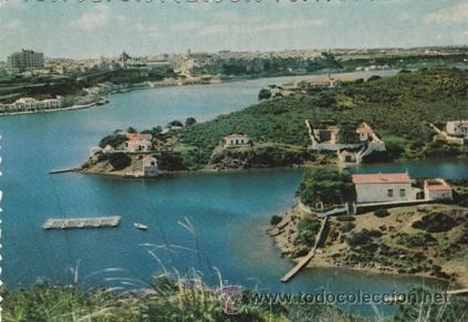 Postales: MAHON - VISTA PARCIAL - PUERTO Y CIUDAD - N&ordm; 1- ED. V. T. H. - A&Ntilde;OS 60 - CANTOS ONDULADOS - NUEVA -