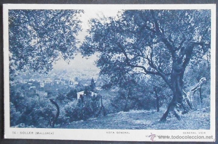 Postcards: (22762)POSTAL SIN CIRCULAR,VISTA GENERAL,SOLLER,ILLES BALEARS,BALEARES,CONSERVACION: