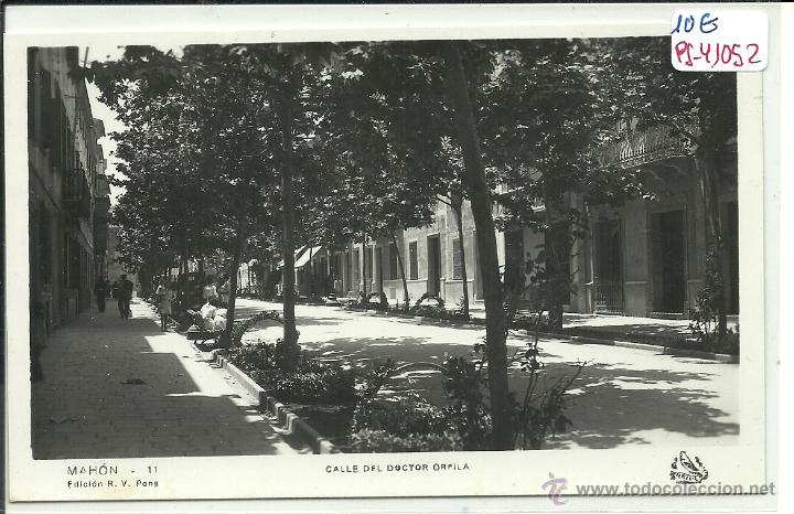 Postales: (PS-41052)POSTAL FOTOGRAFICA DE MAHON-CALLE DEL DOCTOR ORFILA