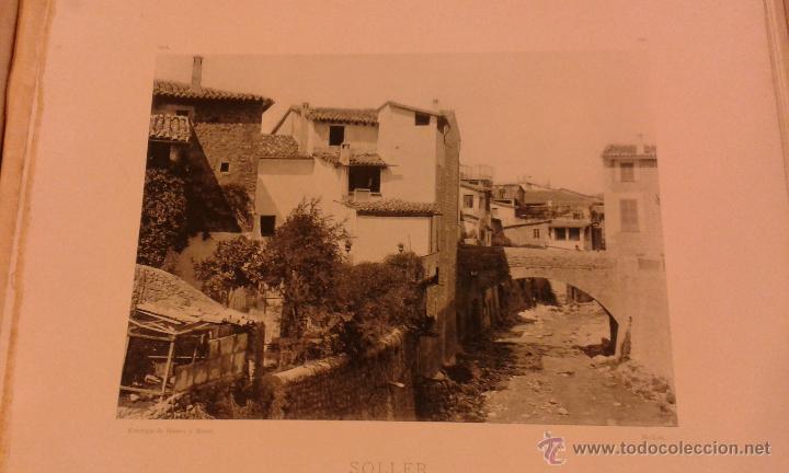Postcards: L&aacute;mina 24 x 30 cm fototipia Hauser y Menet. Soller Puente de la Plaza.