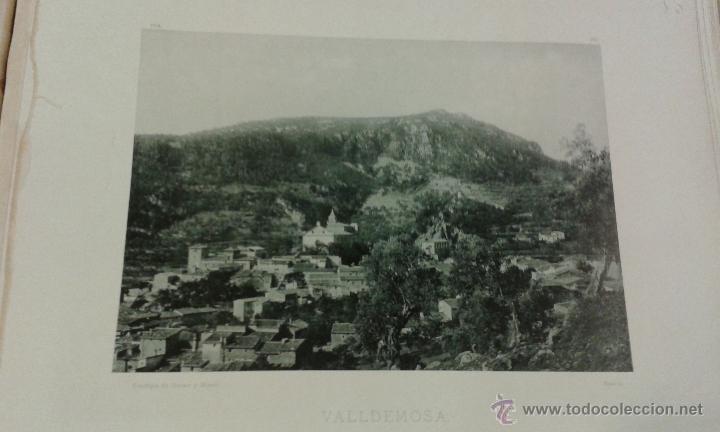 Postais: L&aacute;mina 24 x 30 cm fototipia Hauser y Menet. Valldemosa.
