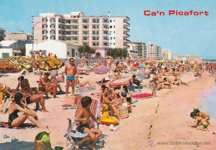 Postales: N&ordm; 12710 POSTAL CA&acute;N PICAFORT MALLORCA - Foto 1