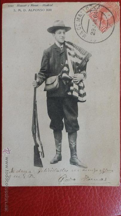 Postcards: CARTA POSTAL de 1904 S.M.D ALFONSO XIII - circulada- original-