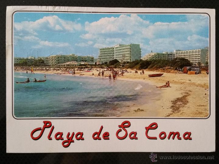 Postales: POSTAL SA COMA , MALLORCA , CON CU&Ntilde;O EN REVERSO DE 1998 - Foto 1