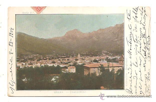 Postales: POSTAL SOLLER (MALLORCA) &ndash; DORSO SIN DIVIDIR - Foto 1