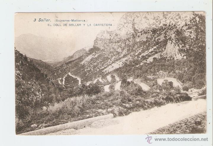 Postkarten: SOLLER. EL COLL DE SOLLER Y LA CARRETERA