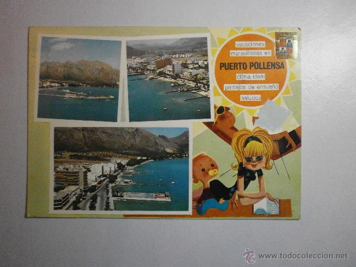 Postales: POSTAL MALLORCA PUERTO POLLENSA CIRCULADA - Foto 1