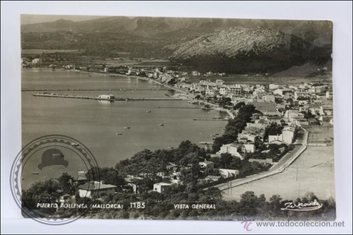 Postales: Antigua Postal Fotogr&aacute;fica - Puerto Pollensa, Mallorca. Vista General - 1185 - Sin Circular