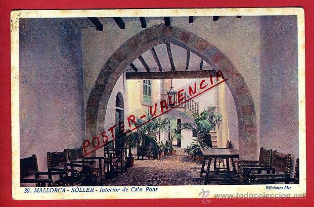 Cartoline: POSTAL SOLLER, MALLORCA, INTERIOR DE CA&acute;N PONS, P97630