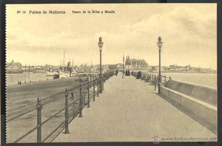 Postales: PALMA DE MALLORCA - PASEO DE LA RIBA - Foto 1