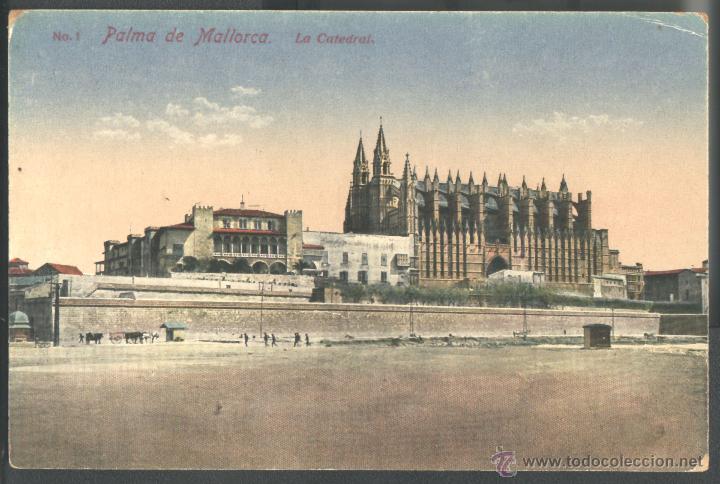 Postales: PALMA DE MALLORCA - LA CATEDRAL - Foto 1