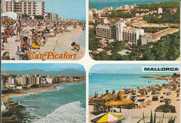 Postales: N&ordm; 25334 POSTAL CA&acute;N PICAFORT MALLORCA - Foto 1