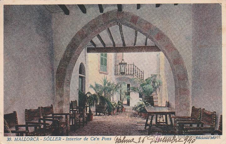 Postales: 30. MALLORCA - S&Oacute;LLER - INTERIOR DE CAN PONS (EDICIONES MIR) - Foto 1
