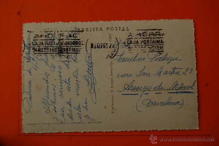 Postales: POSTAL - MALLORCA - SOLLER PUIGMAYOR - ZERKOWITZ - CIRCULADA EN 1952 - Foto 2