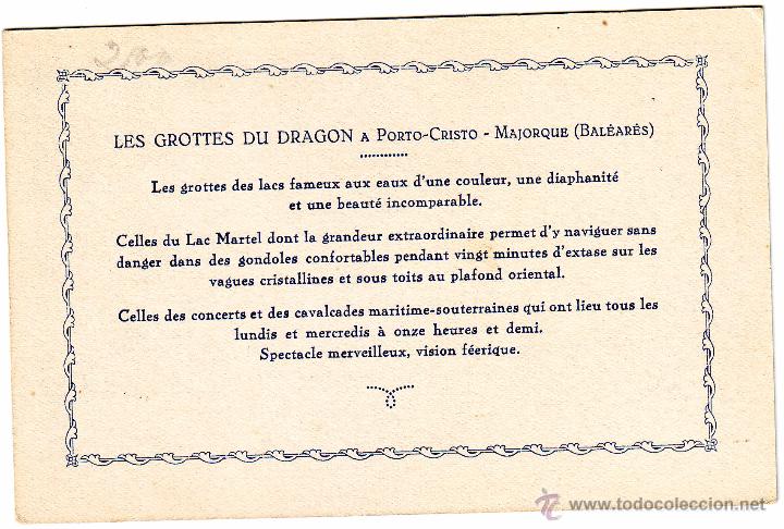 Postales: P-4 MALLORDA CUEVAS DEL DRACH - Foto 2