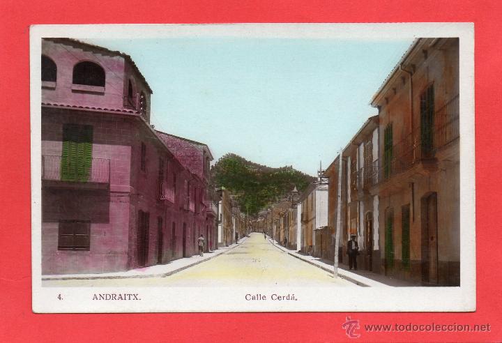 Postkarten: andraitx. 4 calle cerd&aacute;. coloreada editorial fotogr&aacute;fica