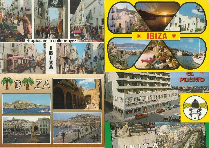 Postales: LOTE DE 10 POSTALES ANTIGUAS EN COLOR DE IBIZA VER FOTOS