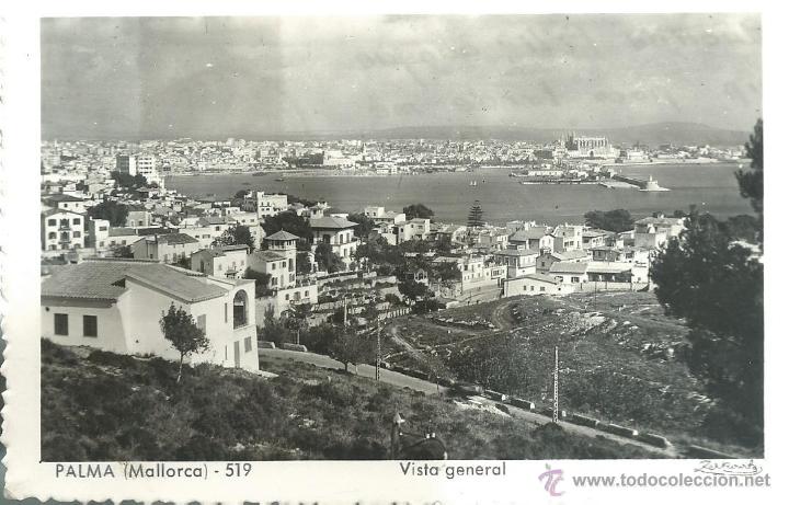 Postais: POSTALE FOTOGRAFICA  ANTIGUA DE MALLORCA -VISTA GENERAL CIRCULADA EN 1946 FOTO ZERKOVIZTZ