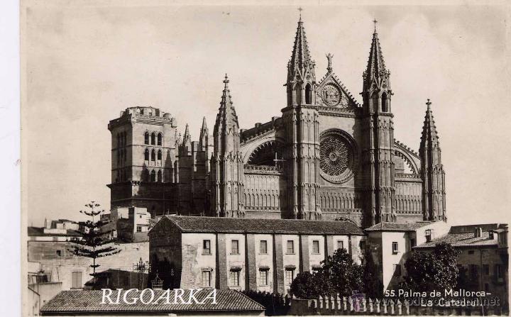 Postales: PALMA DE MALLORCA.- LA CATEDRAL - Foto 1