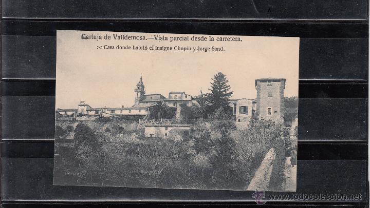 Postcards: CARTUJA DE VALLDEMOSA.- VISTA PARCIAL DESDE LA CARRETERA
