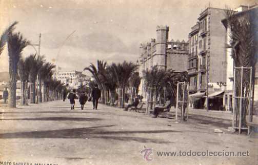 Postales: PASEO SAGRERA MALLORCA SIN CIRCULAR - Foto 1