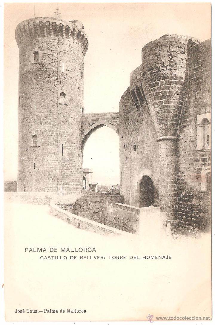 Cartoline: PALMA DE MALLORCA CASTILLO DE BELLVER TORRE DEL HOMENAJE