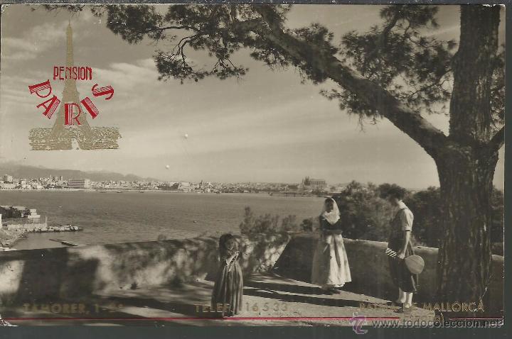 Postales: MALLORCA PENSION PARIS ESCRITA - Foto 1