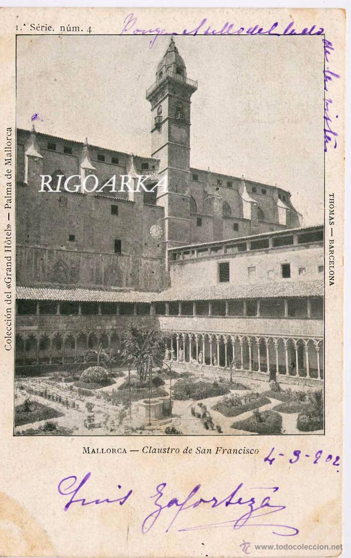 Postais: MALLORCA.- CLAUSTRO DE SAN FRANCISCO