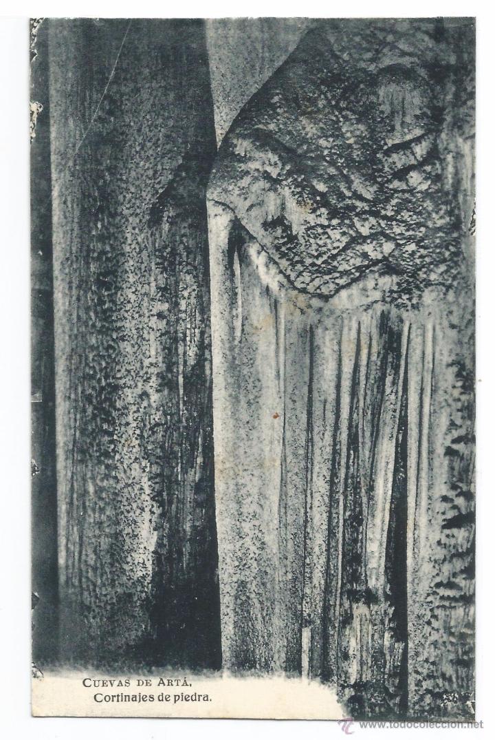 Postais: CUEVAS DE ARTA .- CORTINAJES DE PIEDRA .- CLIS&Eacute; J. SANCHO .- EDICION HAE