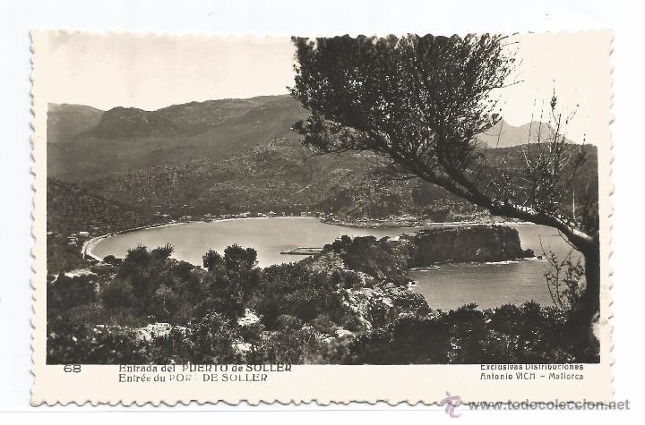 Cartoline: SOLLER N&ordm; 68 .- ENTRADA DEL PUERTO DE SOLLER .- EXCLUSIVAS ANTONIO VICH