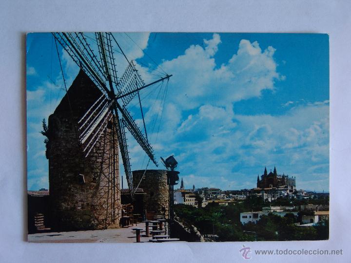 Postkarten: POSTAL DE PALMA DE MALLORCA MOLINO JONQUET Y CATEDRAL