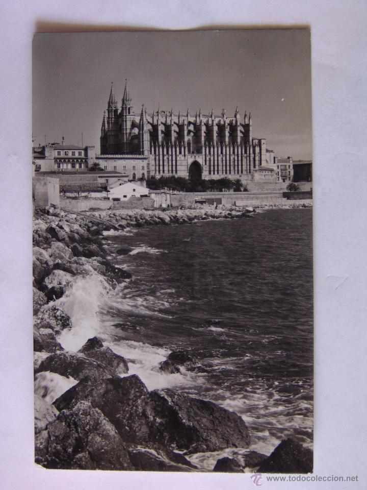 Postkarten: POSTAL DE PALMA DE MALLORCA LA CATEDRAL DESDE EL PUERTO