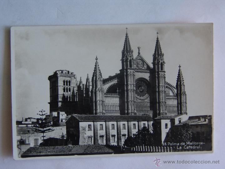 Postales: POSTAL DE PALMA DE MALLORCA LA CATEDRAL - Foto 1